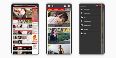 Mobile App der Dating-Plattform AmateurCommunity