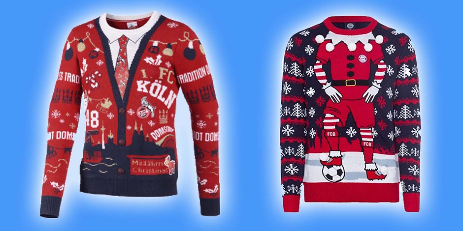 Fussball Weihnachtspulli Die Besten Ugly Christmas Sweater Verschiedener Fussball Clubs Mopo
