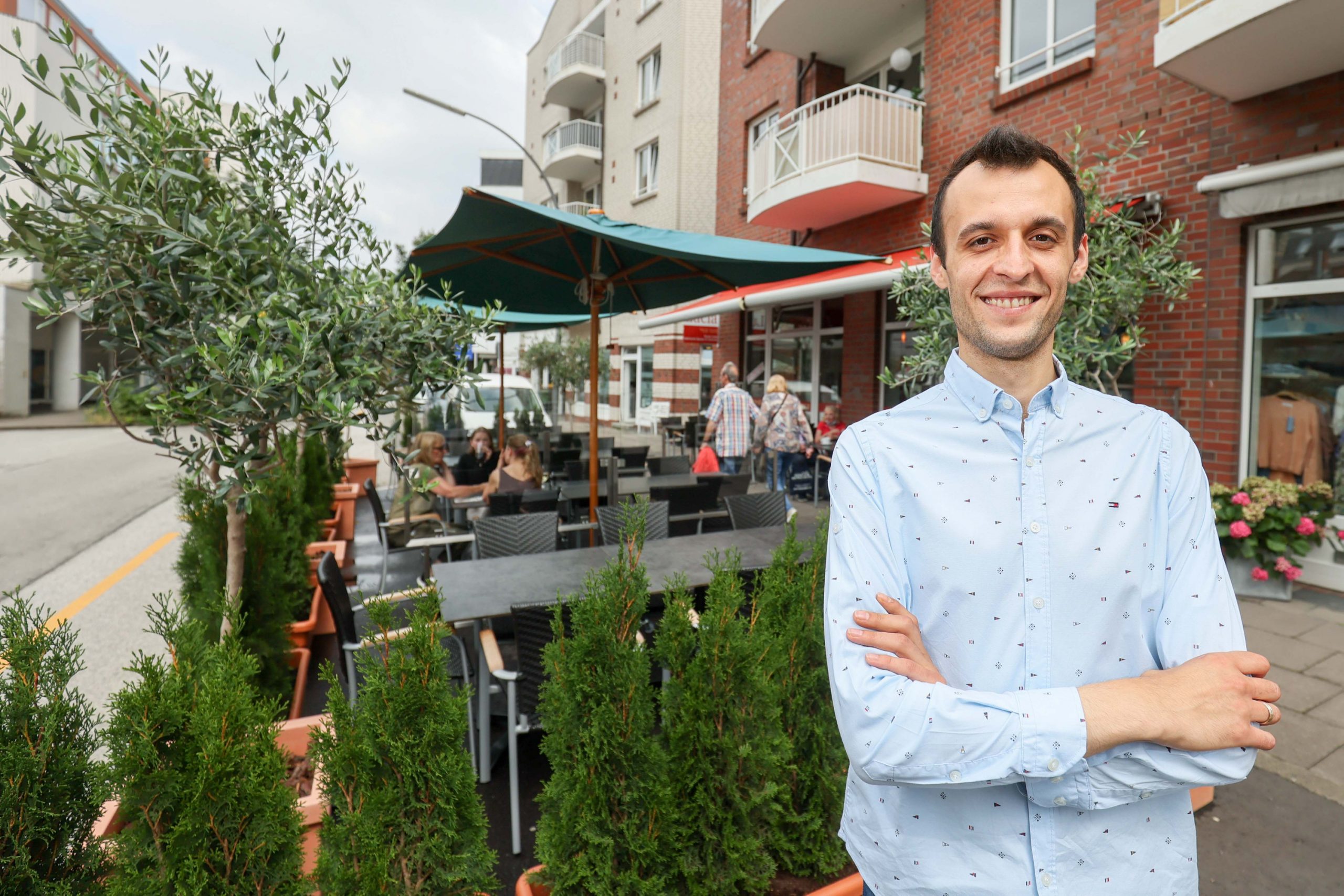 Fatmir Salahi, Besitzer des Restaurants Tavola Calda Santa Lucia in Bergedorf